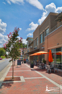 Photo of retail district in Holly Springs, NC