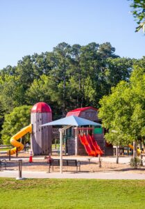 Photo of the playground at Knightdale Station Park.